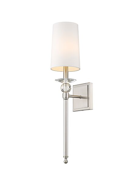 Z-Lite Ava 1-Light Wall Sconce In Brushed Nickel
