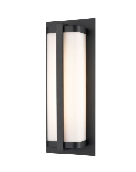 Outdoor Wall Light in Powder Coated Black