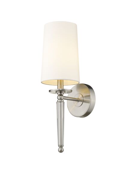 Z-Lite Avery 1-Light Wall Sconce In Brushed Nickel