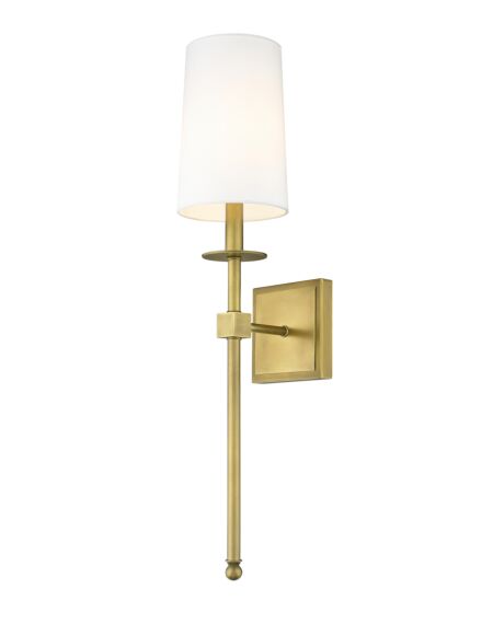 Z-Lite Camila 1-Light Wall Sconce In Rubbed Brass
