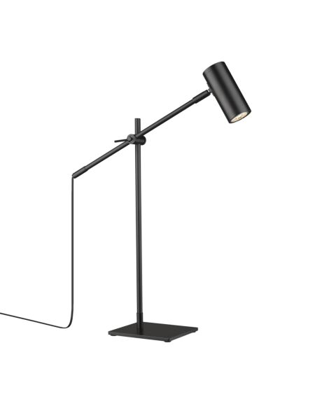 Z-Lite Calumet 1-Light Table Lamp Light In Matte Black