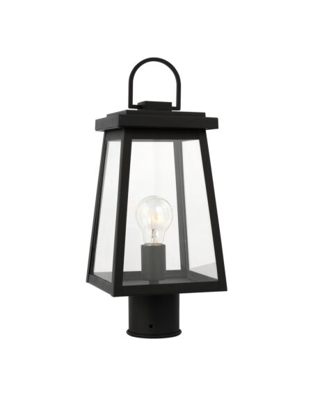 Founders 1-Light Outdoor Post Lantern in Black