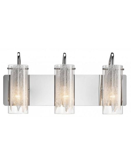 Krysalis 19. 3-Light Glass Bathroom Vanity Light