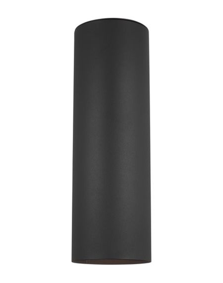 Visual Comfort Studio Outdoor Cylinders 2-Light Outdoor Wall Light in Black