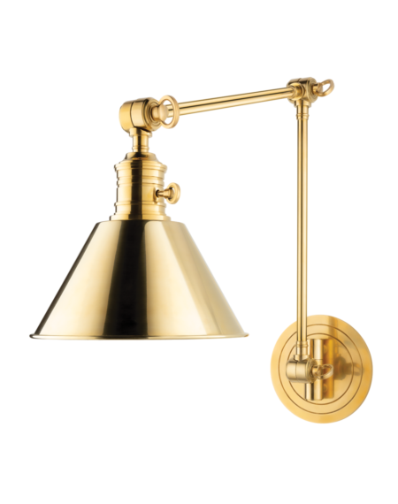  Garden City Wall Sconce in Aged Brass