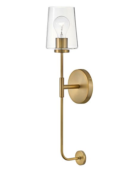 Kline Wall Sconce in Lacquered Brass
