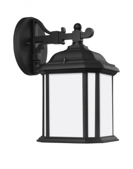 Sea Gull Kent 12 Inch Outdoor Wall Light in Black