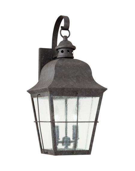 Generation Lighting Chatham 2-Light 21" Outdoor Wall Light in Oxidized Bronze