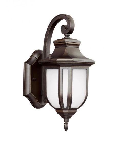 Sea Gull Childress 13 Inch Outdoor Wall Light in Antique Bronze