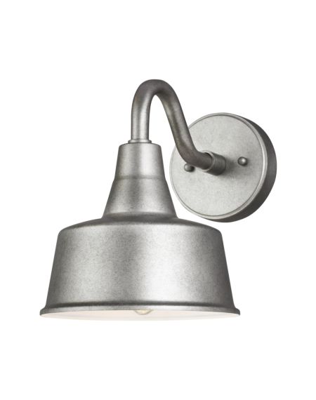 Visual Comfort Studio Barn Light Outdoor Wall Light in Weathered Pewter