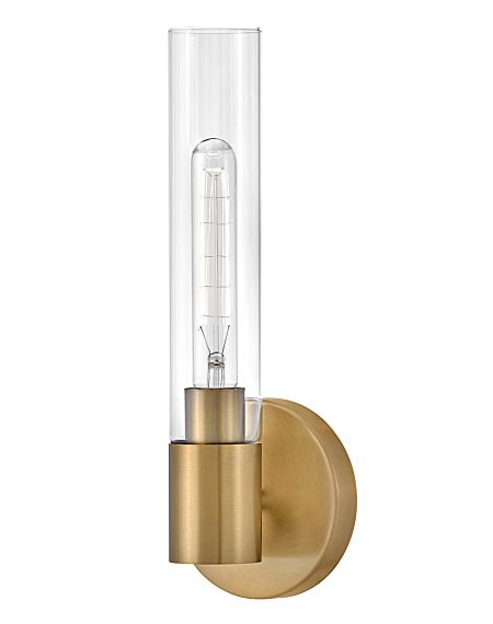 Shea Bathroom Vanity Light in Lacquered Brass
