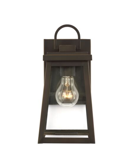 Founders 1-Light Outdoor Wall Lantern in Antique Bronze
