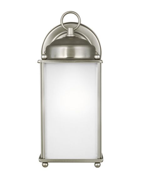Generation Lighting New Castle Outdoor Wall Light in Antique Brushed Nickel