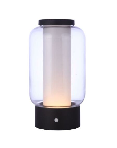 Craftmade Rechargable LED Portable 1-Light Table Lamp in Midnight