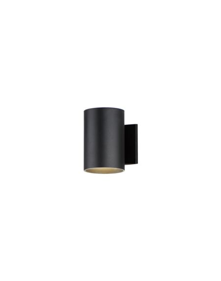 Outpost 1-Light LED Outdoor Wall Sconce in Black