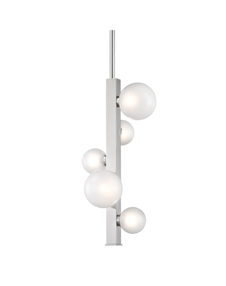  Mini Hinsdale Pendant Light in Polished Nickel