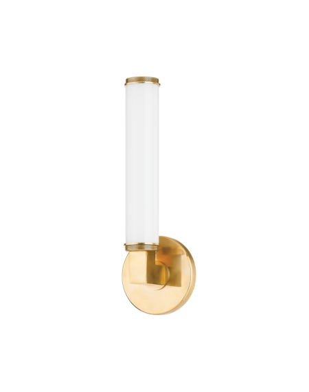 Cromwell 1-Light Wall Sconce in Aged Brass