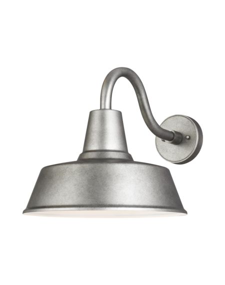 Sea Gull Barn Light Outdoor Wall Light in Weathered Pewter