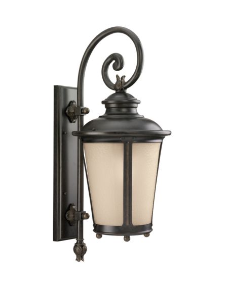Sea Gull Cape May 26 Inch Outdoor Wall Light in Burled Iron