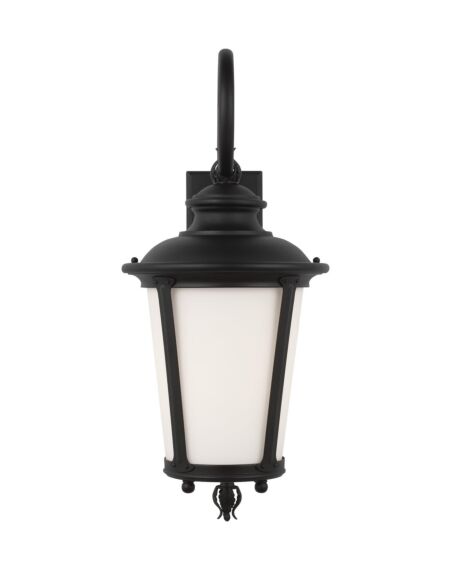 Cape May 1-Light Outdoor Wall Lantern in Black