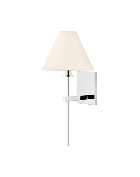 Graham 1-Light Wall Sconce in Polished Nickel