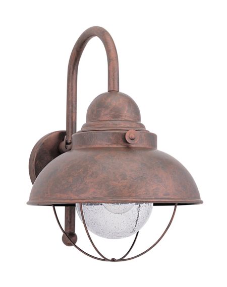 Generation Lighting Sebring 16" Outdoor Wall Light in Weathered Copper