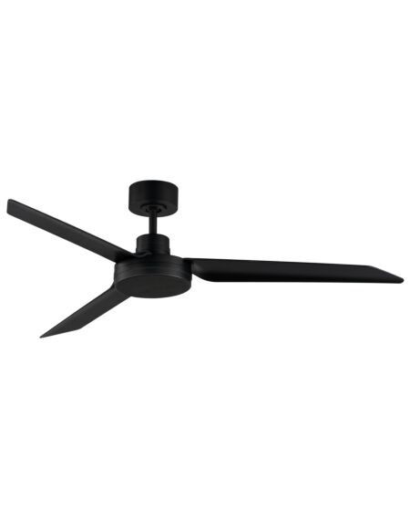 Ultra Slim 52" Outdoor Ceiling Fan in Black