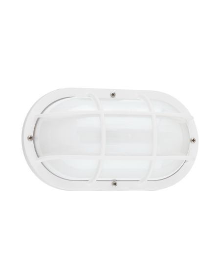 Generation Lighting Bayside 5" Outdoor Wall Light in White