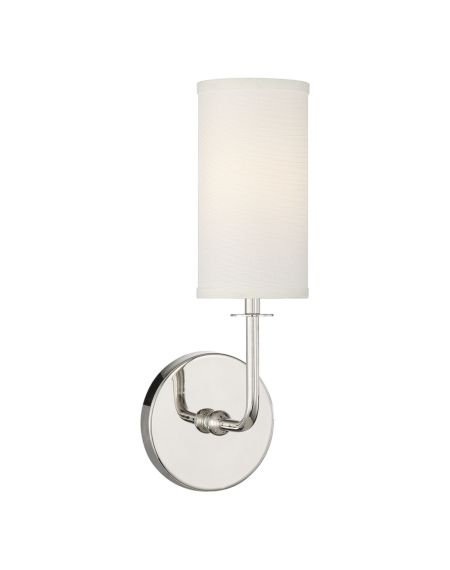 Powell 1-Light Wall Sconce in Polished Nickel