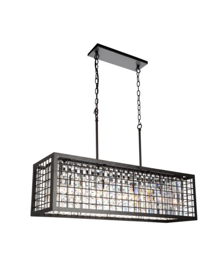 CWI Lighting Meghna 4 Light Down Chandelier with Brown finish