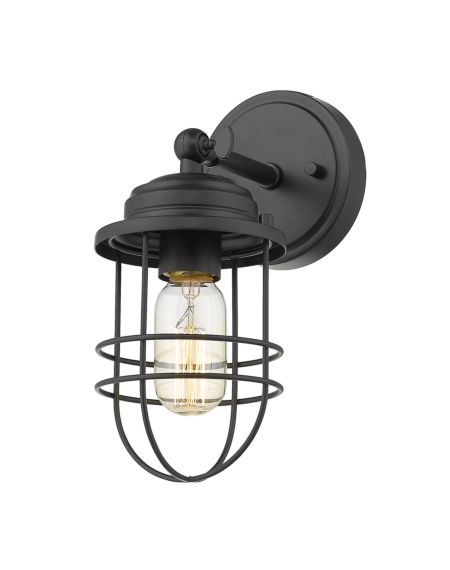  Seaport Wall Sconce in Black