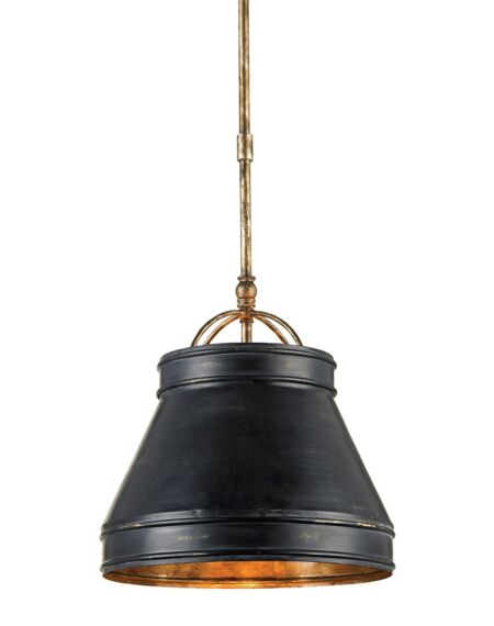 Currey & Company Lumley Pendant Light in French Black