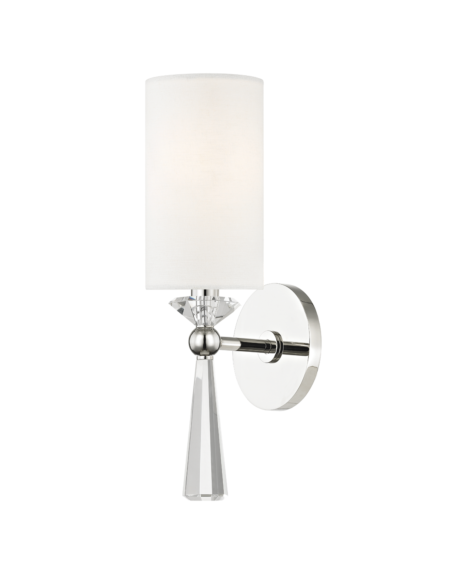  Birch Wall Sconce in Polished Nickel