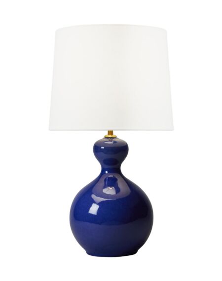 Antonina 1-Light Table Lamp in Blue Celadon