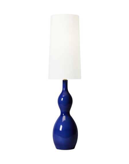 Antonina 1-Light Floor Lamp in Blue Celadon