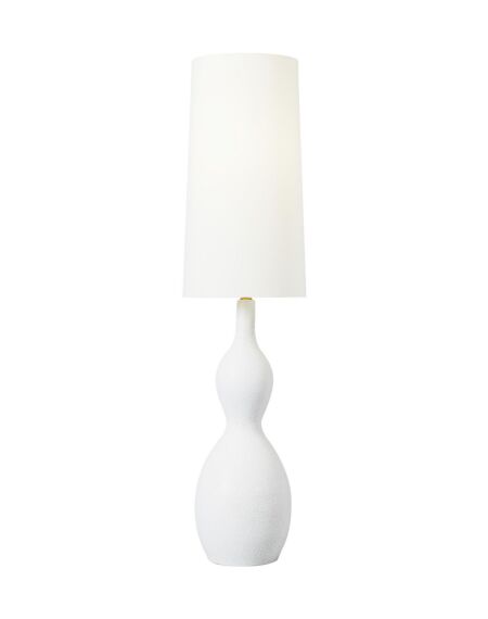 Antonina 1-Light Floor Lamp in Marion White
