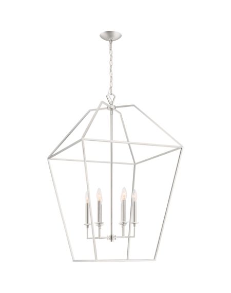  Aviary  Transitional Chandelier in Polished Nickel