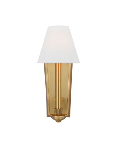 Paisley 1-Light Wall Sconce in Burnished Brass