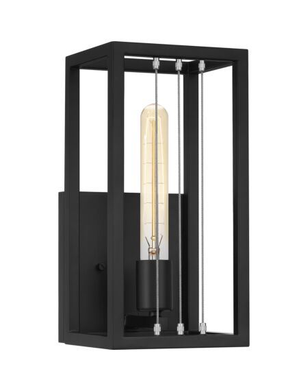 Awendaw 1-Light Wall Sconce in Matte Black