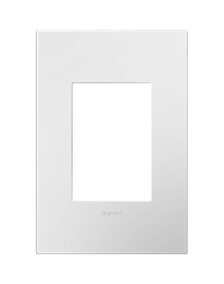 LeGrand adorne Gloss White 1 Opening + Wall Plate