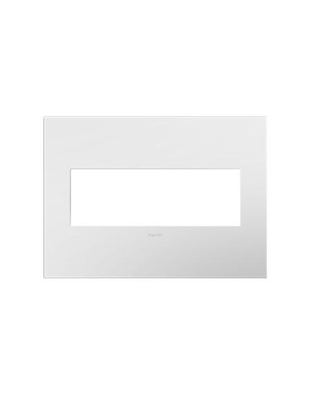LeGrand adorne Gloss White 3 Opening Wall Plate