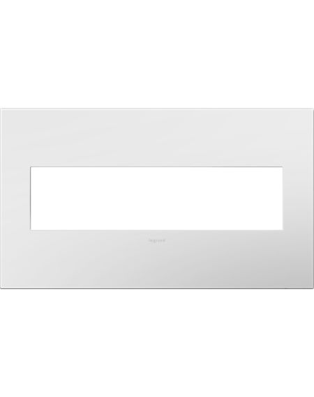 LeGrand adorne Gloss White 4 Opening Wall Plate