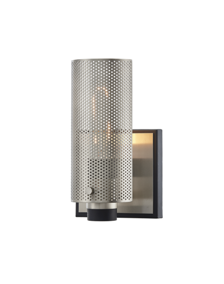 Pilsen Pendant in Carb Black with Satin Nickel Accents