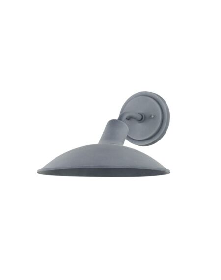Otis 1-Light Outdoor Wall Sconce in Weathered Zinc