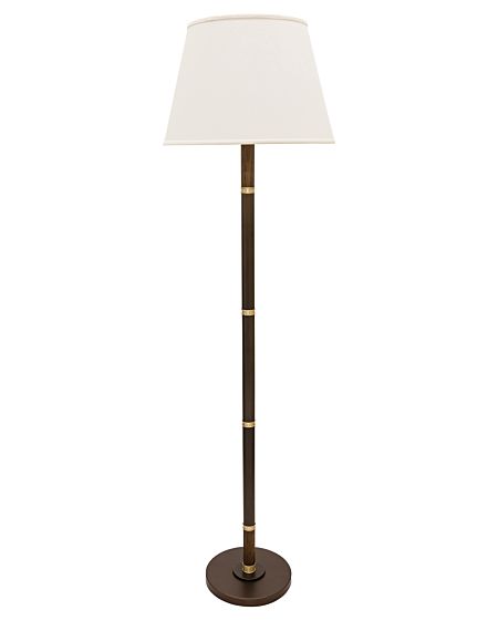  Barton Floor Lamp in Chestnut Bronze with Satin Brass