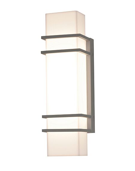Blaine LED Outdoor Wall Sconce in Textured Grey
