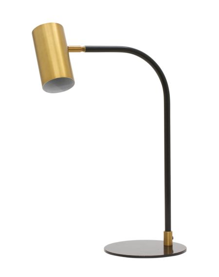 Cavendish Table Lamp in Weathered Brass and Black