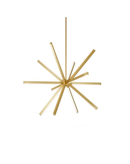 Sirius LED Chandelier in Brushed Gold