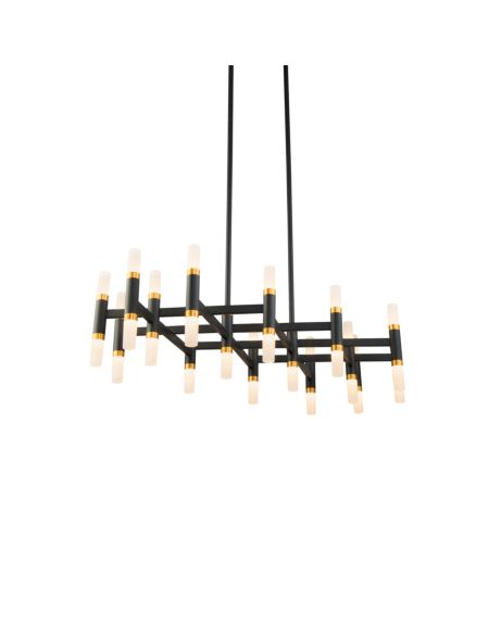  Draven LED Contemporary Chandelier in Black