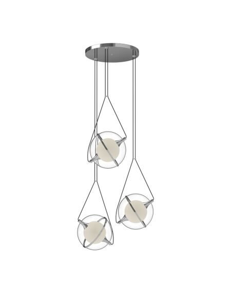 Aries LED Chandelier in Chrome